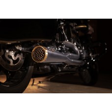 Zard 120th ANNIVERSARY LIMITED EDITION 2 into 1 Full Exhaust System for Harley Davidson Grand American Touring Motorcycles (114cc engines - Glides and Road King - 2016+)